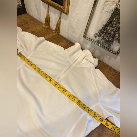 COLUMBIA – Off-White Fleece Pullover M - Picture 3 of 8